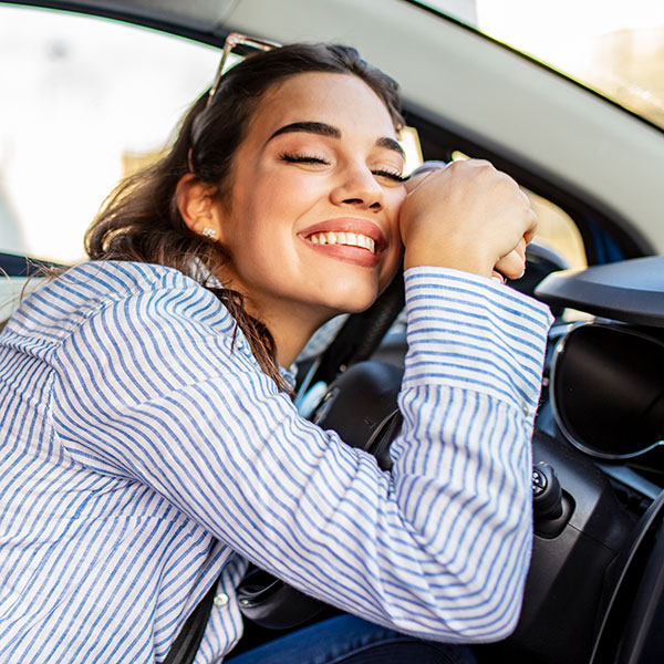 Woman driving