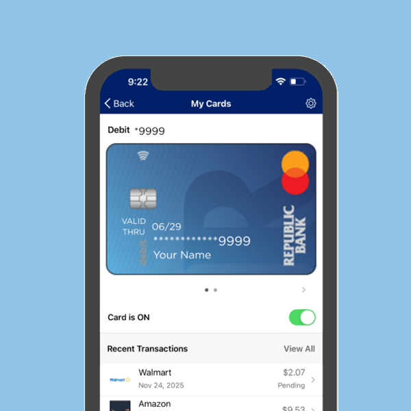 Card Alerts and Controls