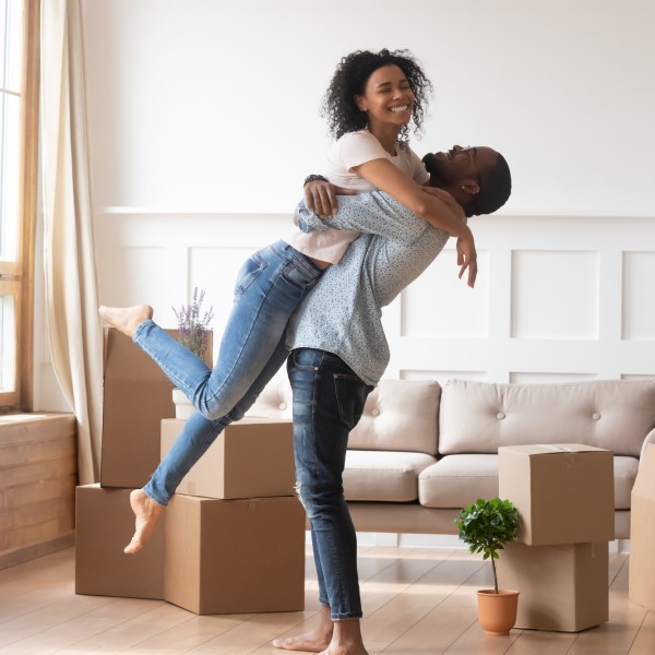 Happy new home owners