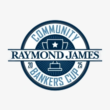 Raymond James Community Bankers Cup 2025 logo on a light gray background