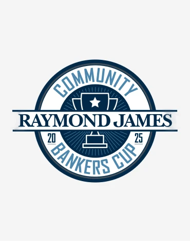 Raymond James Community Bankers Cup 2025 logo on a light gray background.