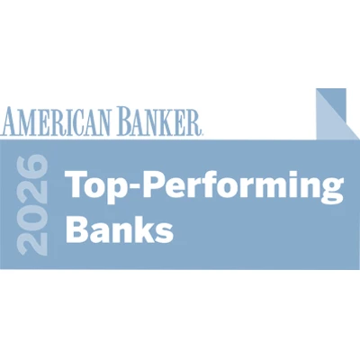 American Banker 2026 Top-Performing Banks award badge