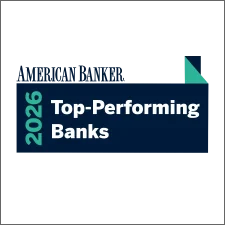 American Banker 2026 Top-Performing Banks award badge